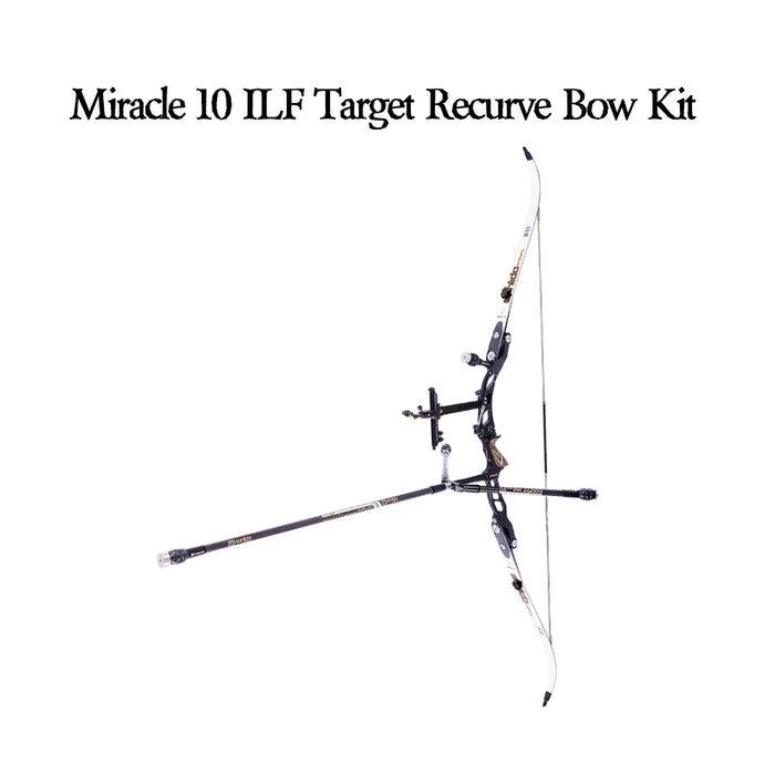 Miracle 10 ILF Target Recurve Bow Kit Black