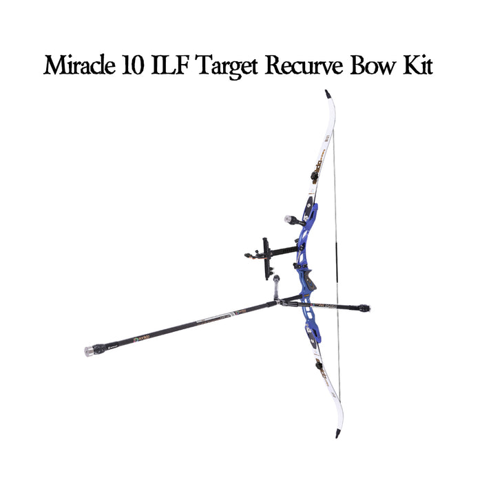 Miracle 10 ILF Target Recurve Bow Kit Cobalt Blue