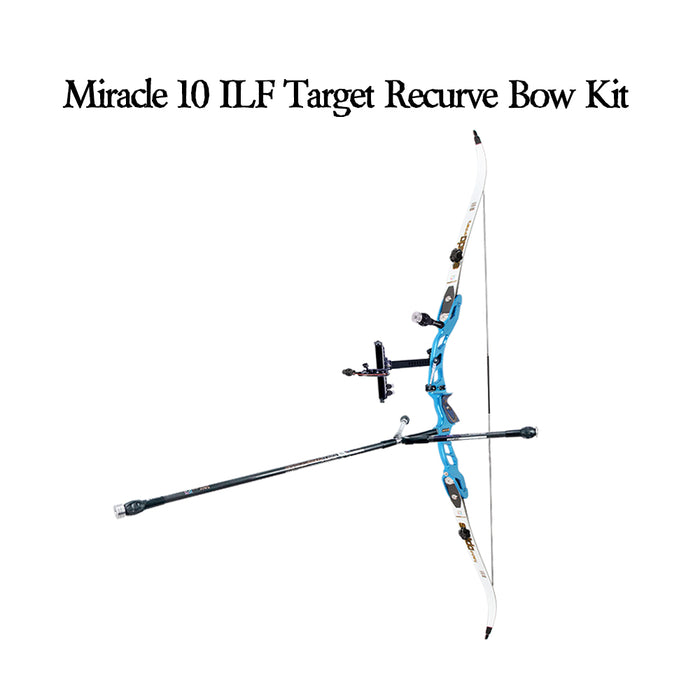 Miracle 10 ILF Target Recurve Bow Kit Lake Blue