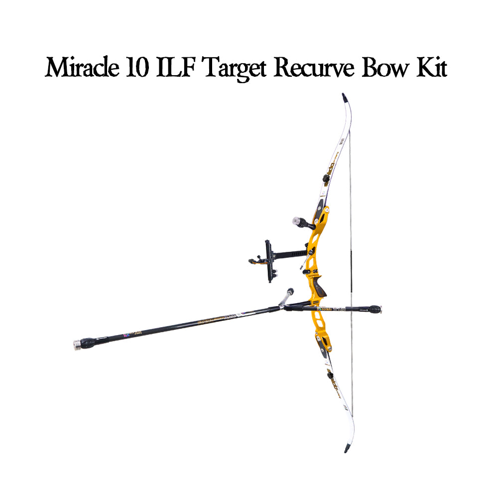 Miracle 10 ILF Target Recurve Bow Kit Gold — ArcheryKart