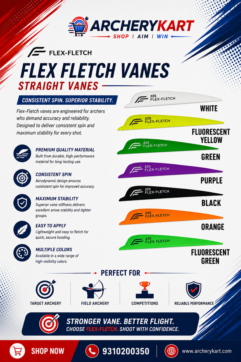 FLEX-FLETCH | FLEX FLETCH VANES | ARROWS & ACCESSORIES | STRAIGHT VANES