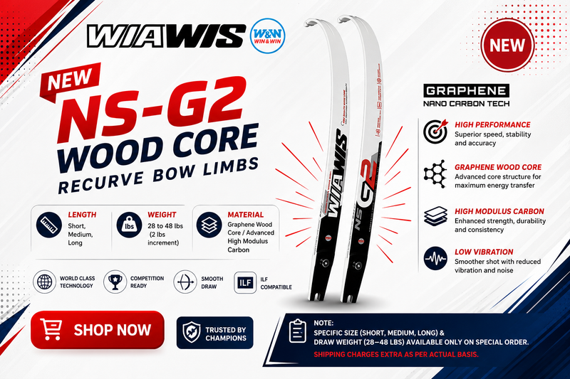 WIAWIS I NS-G2 I WOOD CORE I RECURVE BOW LIMBS