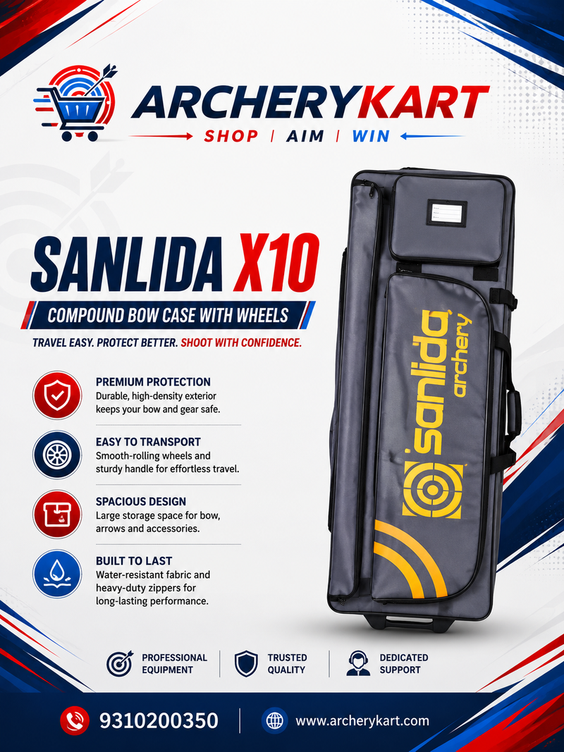 Sanlida X10 Compound Bow Case with Wheels | Archerykart