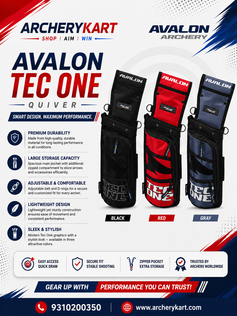 AVALON  |TEC ONE LONG QUIVER WITH BELT  | RECURVE'S | QUIVER