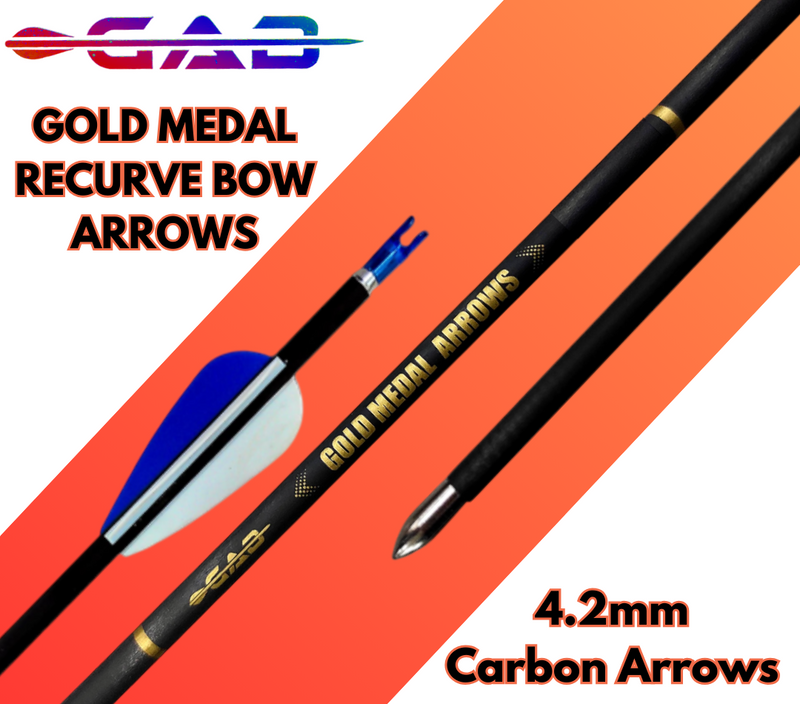 GAB | GOLD MEDAL | RECURVE ARROWS – PACK OF 12