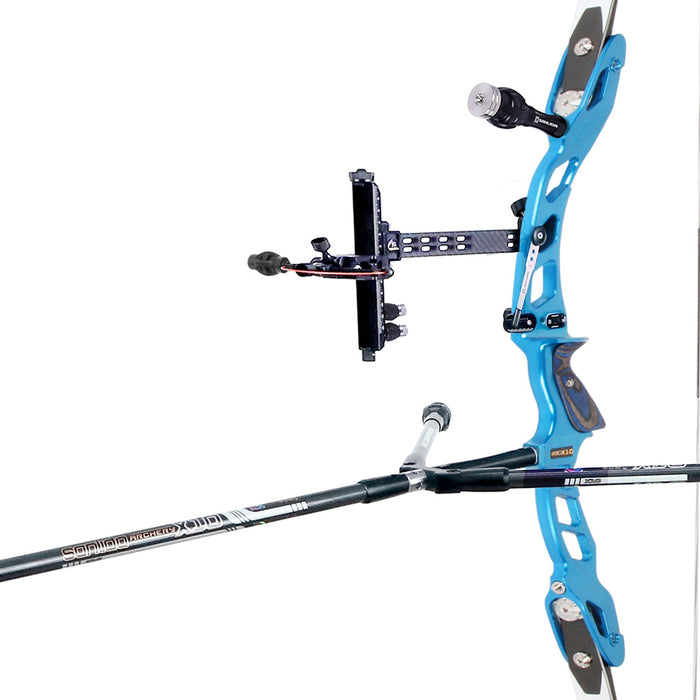 Miracle 10 ILF Target Recurve Bow Kit Lake Blue