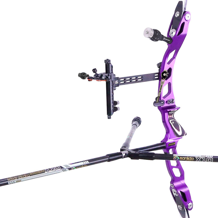 Miracle 10 ILF Target Recurve Bow Kit Purple