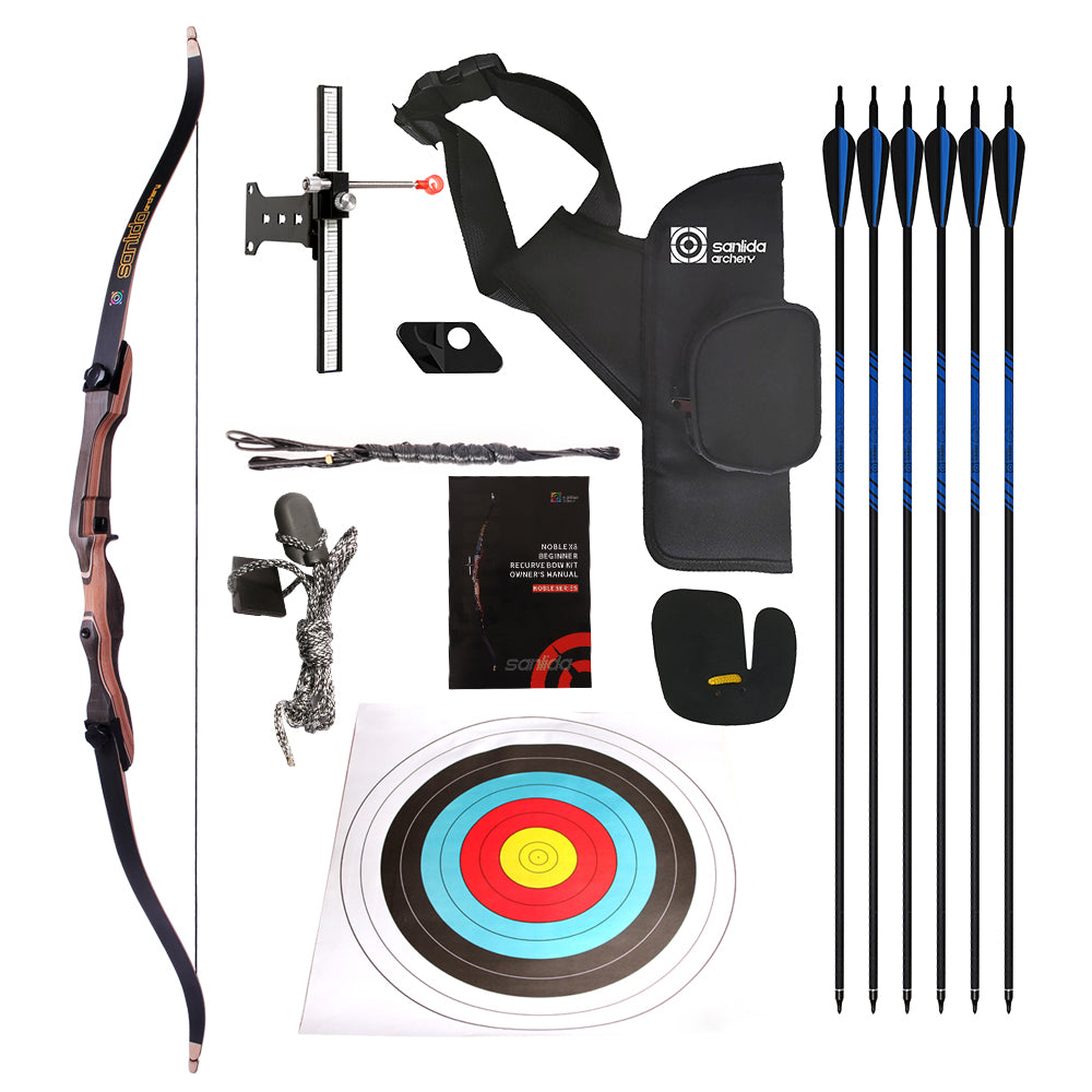 Noble 62 66 68 70 Standard Beginner Intermediate Recurve Bow Kit noble-62-66-68-70-standard-beginner-intermediate-recurve-bow-kit
